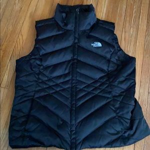 Black womens north face vest